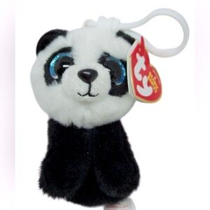 3” Ty Mini Baboo Panda Bear Plush Keychain